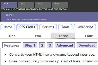 CSS Tabs