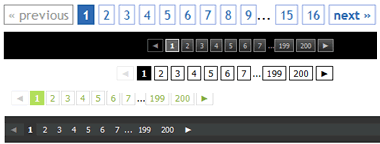 CSS pagination