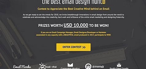 The Best Email Design Hunt 2017- header banner