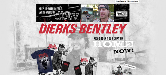 Dierks Bentley website design