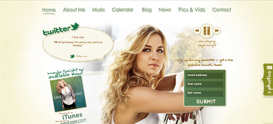 Margaret Durante website design